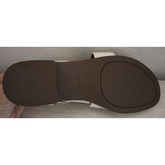 Vionic Women's Sz 9.5W Cream/Ivory Leather Pacifica Strappy Sandals $130 - Picture 8 of 8